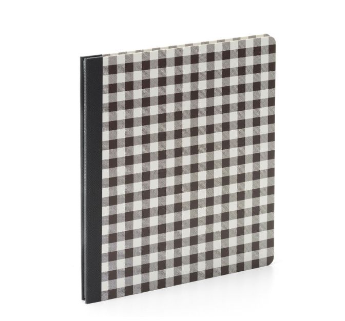 SNAP! 6X8 Flipbook - Black Buffalo Check
