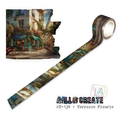 Terrasse Fleurie - Washi Tape 25mmx10m (Layer It Up)