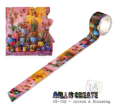 Spiked &amp; Blooming - Washi Tape 25mmx10m (Layer It Up)