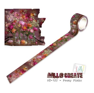 Peony Pinks - Washi Tape 25mmx10m (Layer It Up)