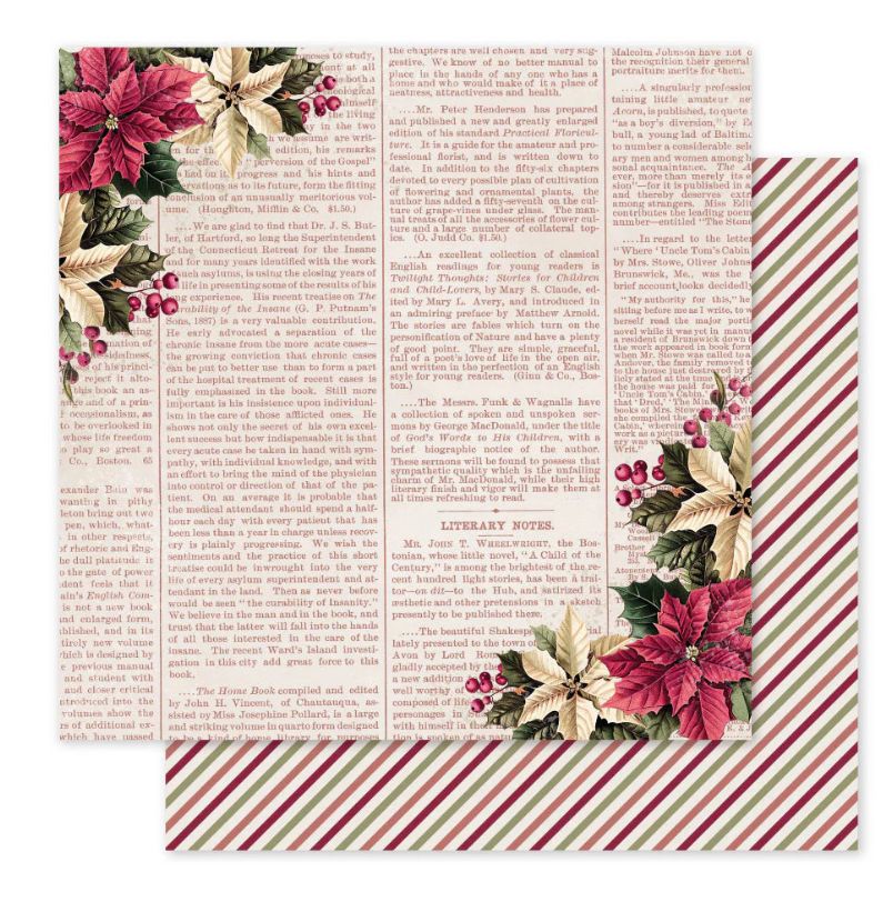 Christmas Holly E - 12x12 Single Sheet