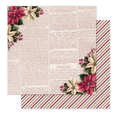 Christmas Holly E - 12x12 Single Sheet