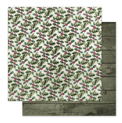 Christmas Holly Basics E 12x12 Single Sheet