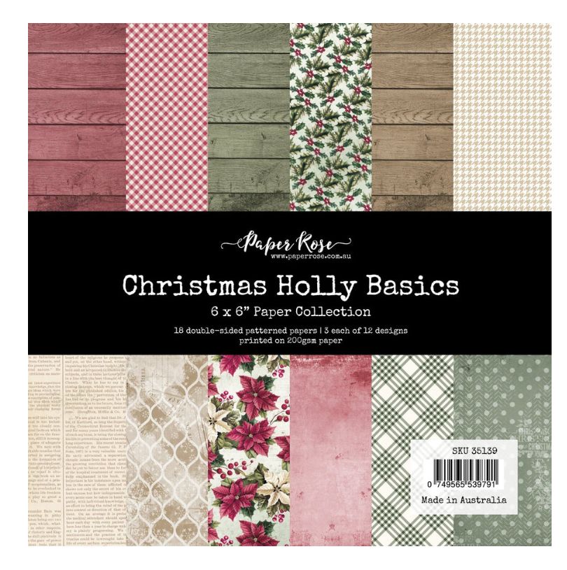 Christmas Holly Basics - 6x6 Paper Pad