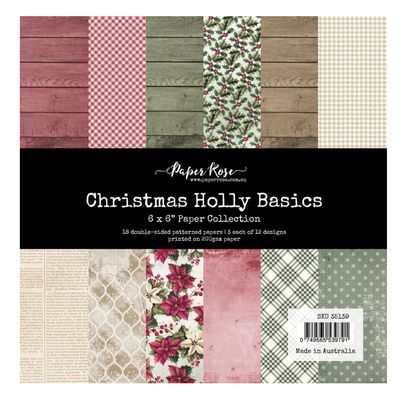 Christmas Holly Basics - 6x6 Paper Pad