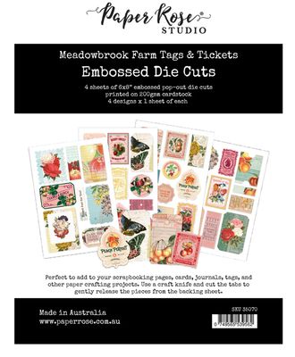 Meadow Brook Farm Tags &amp; Tickets Embossed Die Cuts