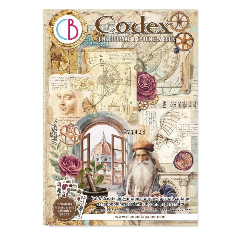 Codex Junk Journal &amp; Ephemera Book - A4 32/pk