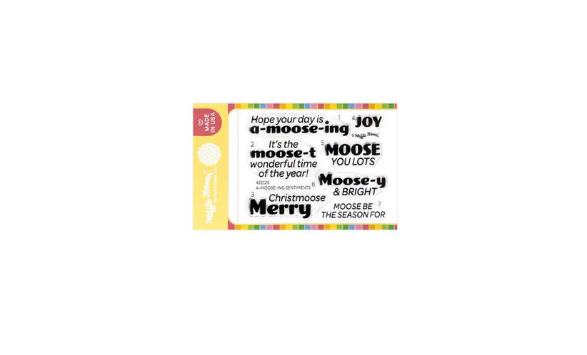 A- Mooseing-ing Sentiment Clear Stamp