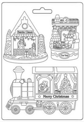 Train Santa Claus - A5 Soft Mould