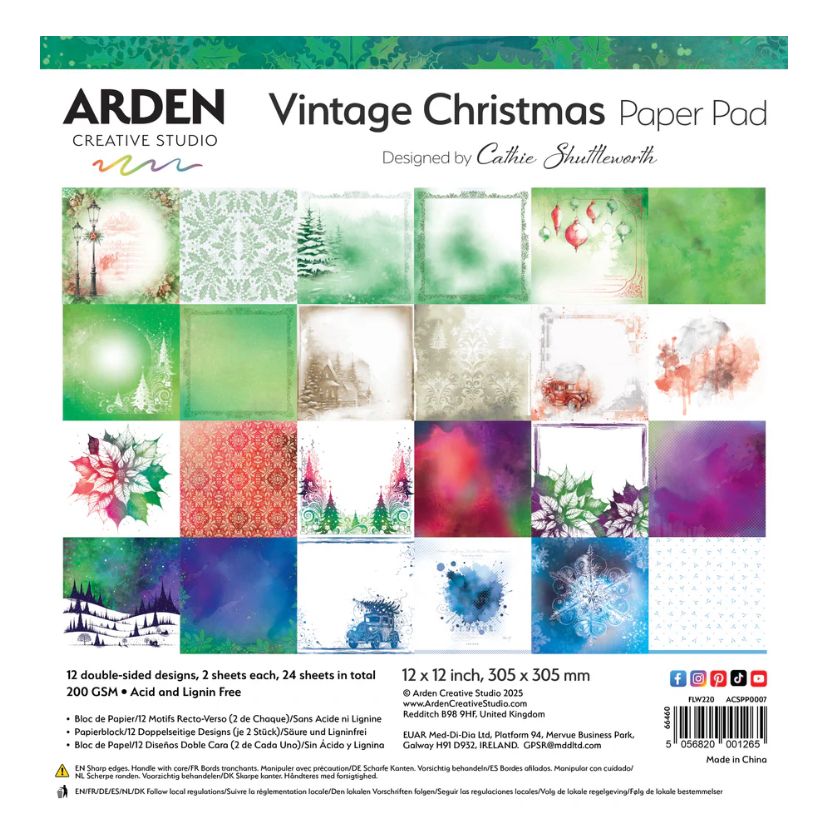 Vintage Christmas - 12x12 Paper Pad