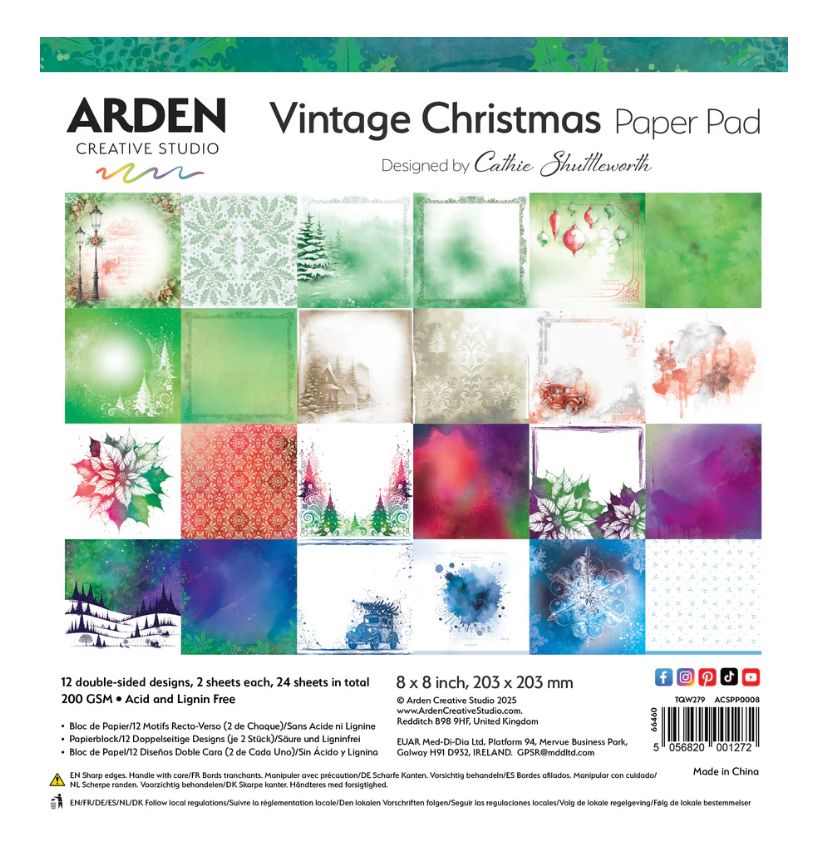 Vintage Christmas - 8x8 Paper Pad
