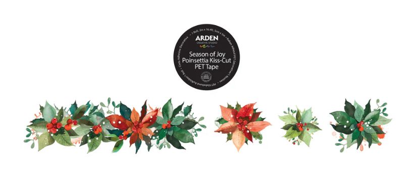 Season Of Joy - Poinsettia PET Tape
