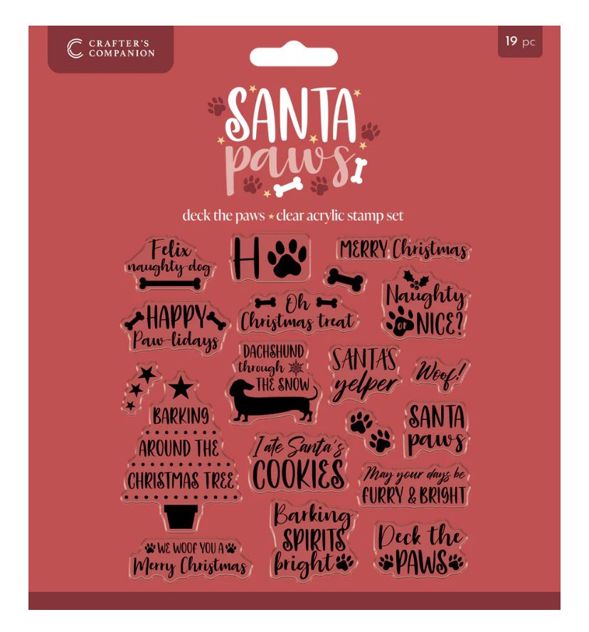 Santa Paws Clear Stamp - Deck The Paws