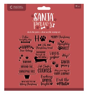 Santa Paws Clear Stamp - Deck The Paws