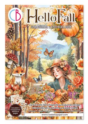 Hello Fall Junk Journal &amp; Ephemera A4 32/pk