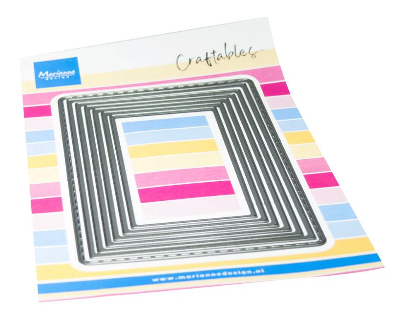 A6 Basic Rectange Die Set - 7 Pcs