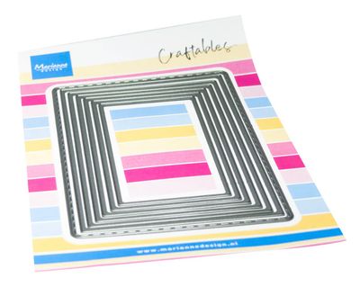 A6 Basic Rectange Die Set - 7 Pcs