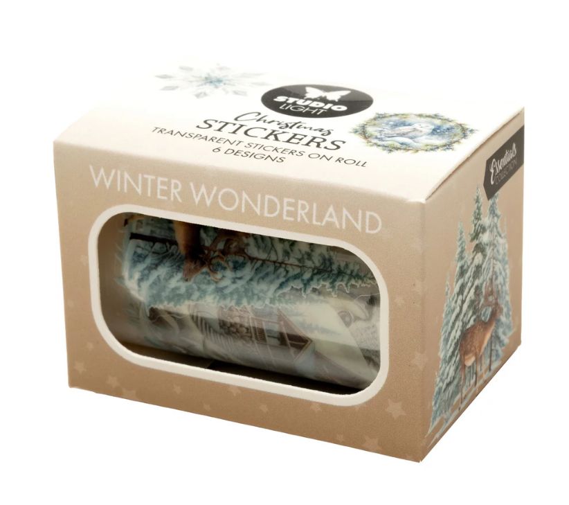 Winter Wonderland Clear Sticker - 6 Designs/5 Meter