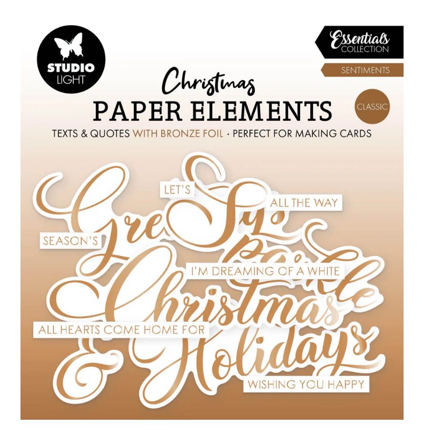 Bronze Paper Elements - Classic Essentials 40 Pcs