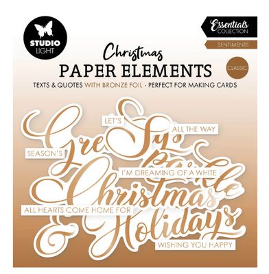 Bronze Paper Elements - Classic Essentials 40 Pcs
