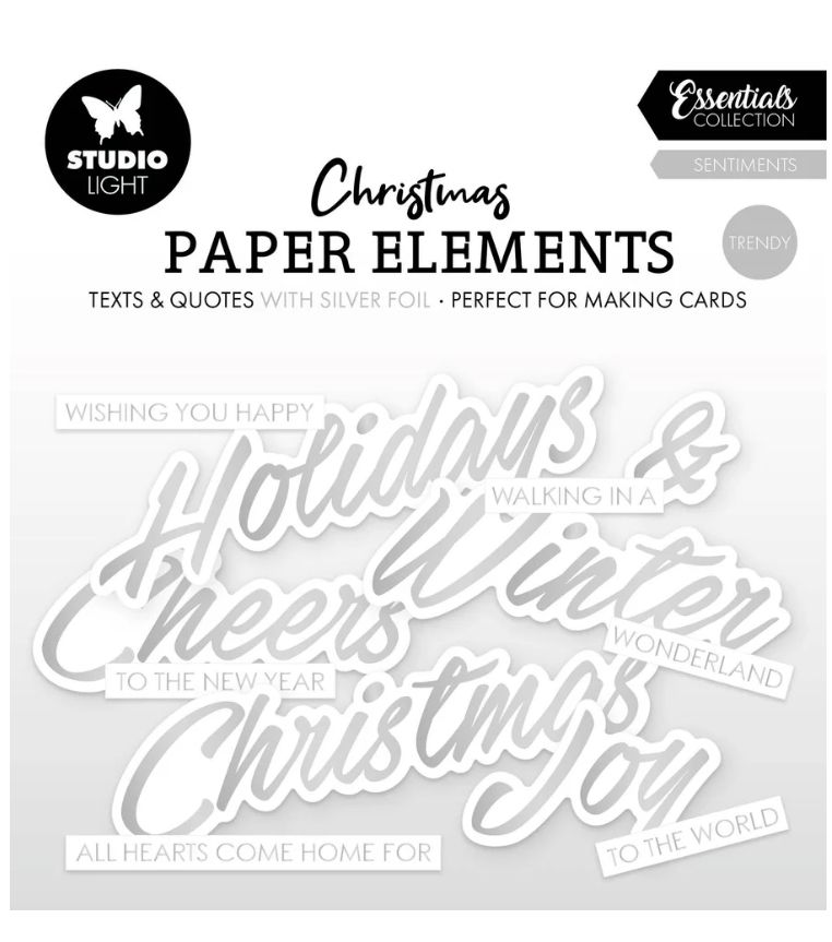 Silver Paper Elements - Trendy Essential 40pc