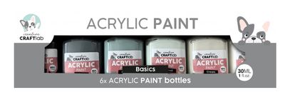 Acrylic Paint - Basic Essentials 6 Bottles