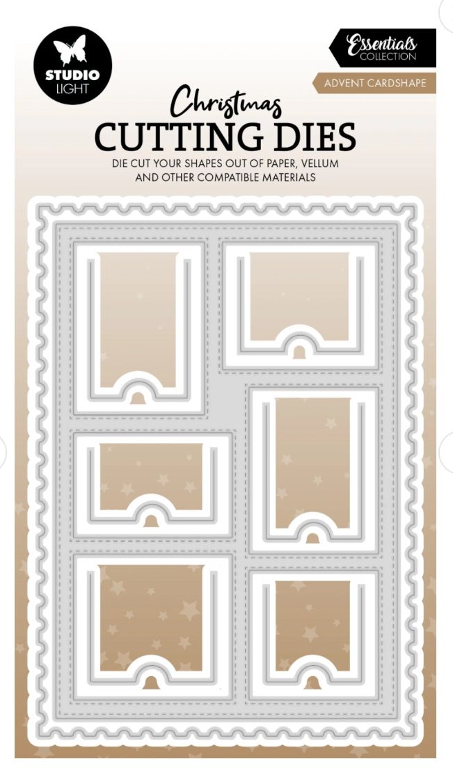 Advent Cardshape Cutting Die Essentials - 8 Pcs