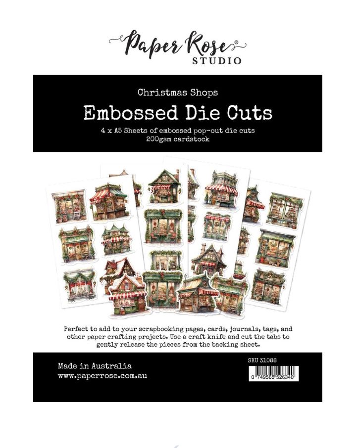 Christmas Shops - Embossed Die Cuts