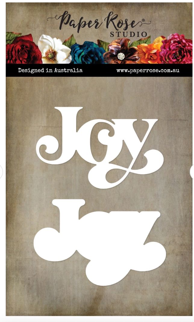 Fancy Script Layered Die -  Joy