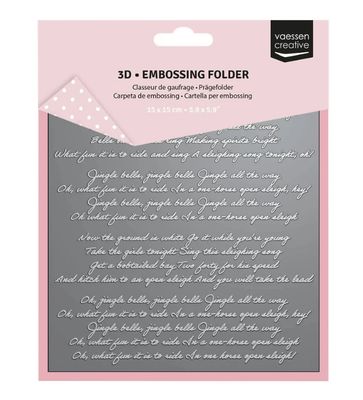 Jingle Bells - 3D Embossing Folder 6x6in