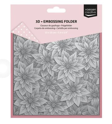 Christmas Rose - 3D Embossing Folder 6x6in