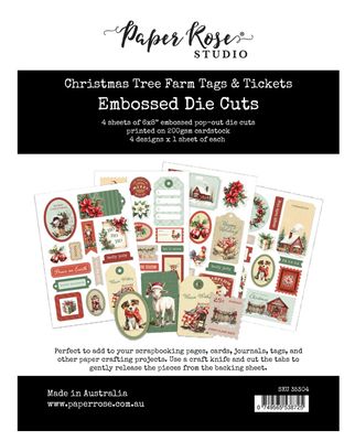 Christmas Tree Farm Tags &amp; Tickets Embossed Diecuts