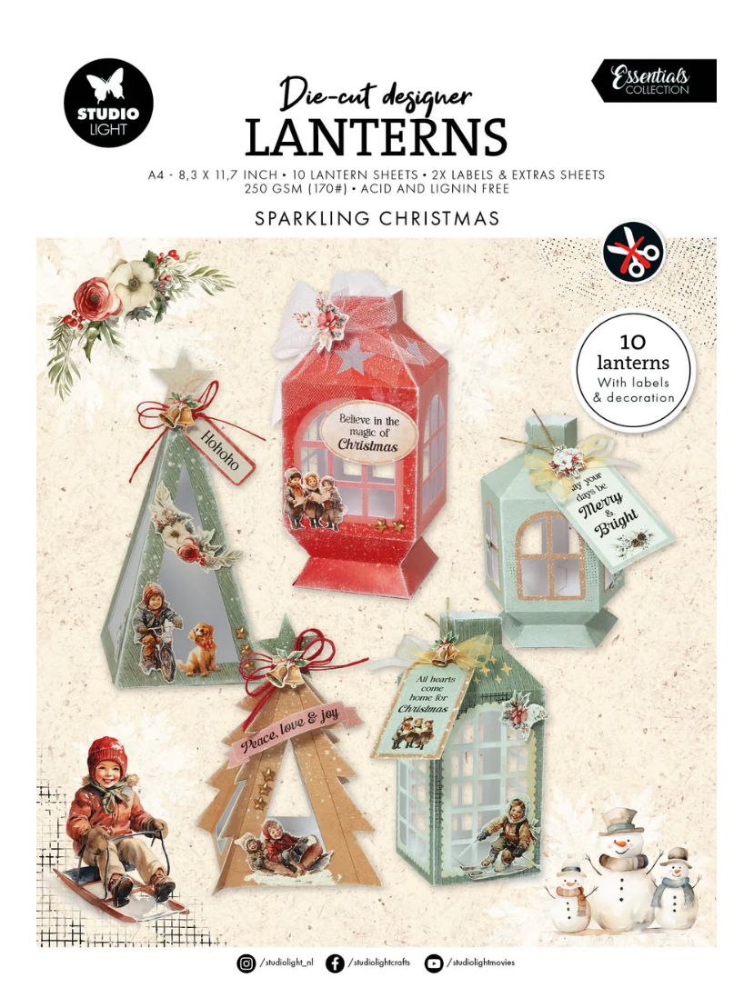 DIY Lanterns - Sparkling Christmas Essentials 12 Sheets