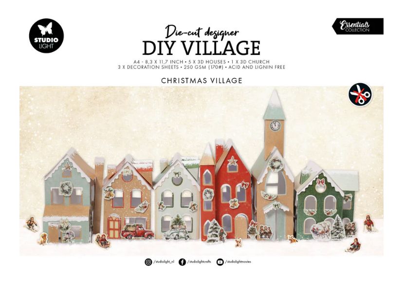 DIY Christmas Village - Essentials 12 Sheets