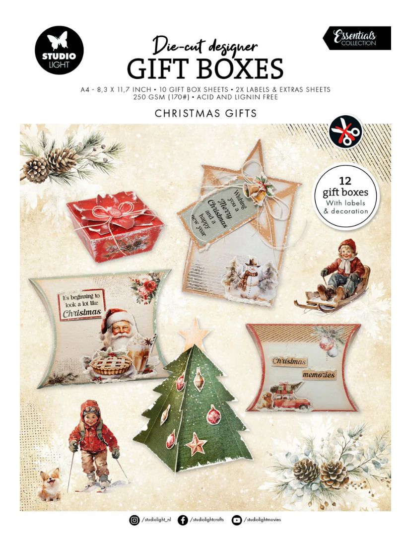DIY Giftboxes - Christmas Gifts Essentials 12 Sheets