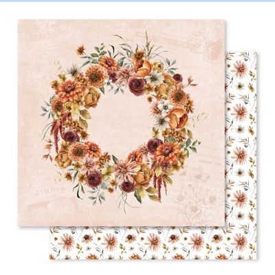 Autumn Florals F - 12x12 Single Sheet