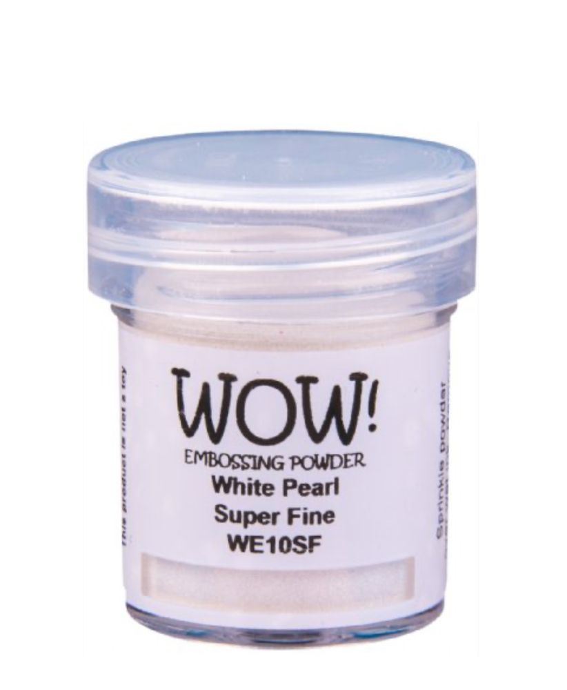 Embossing Powder - Pearlescent, Super Fine White