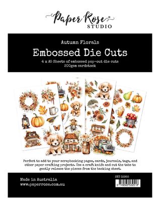 Autumn Florals - Embossed Die Cuts