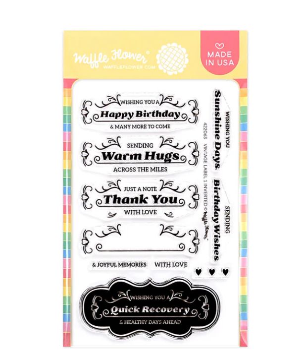 Vintage Label 1 Inverted - Clear Stamp