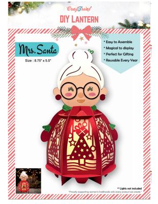 DIY Paper Lantern - Mrs Santa