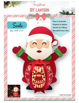 DIY Paper Lantern - Santa