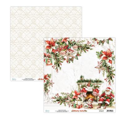 Holly Jolly - 12x12 Patterned Paper Single Sheet 01