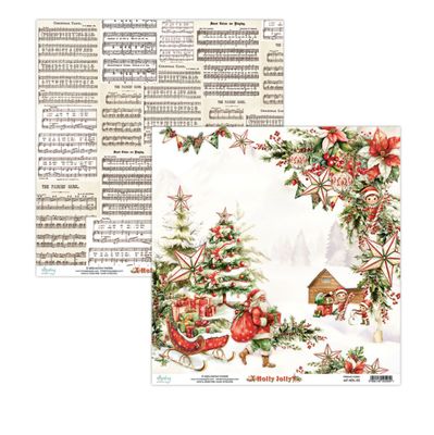 Holly Jolly - 12x12 Patterned Paper Single Sheet 03