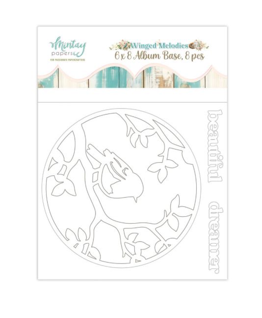 Winged Melodies - 6x8 Chipboard Album