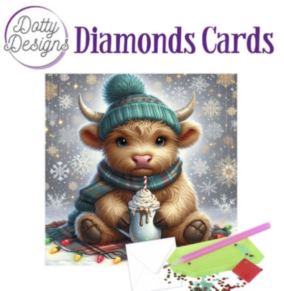 Dotty Designs Diamond Card Kit - Cow