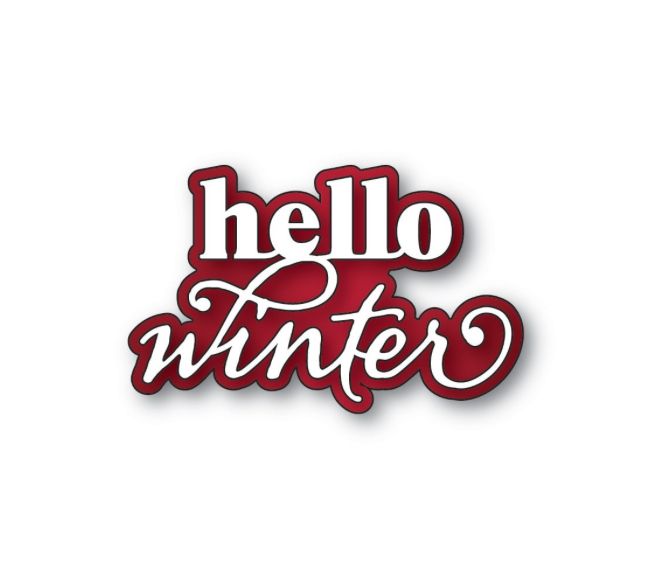 Hello Winter - Stylish Script Die