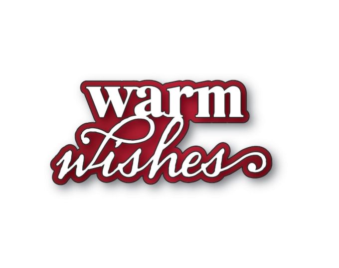 Warm Wishes - Stylish Script Die