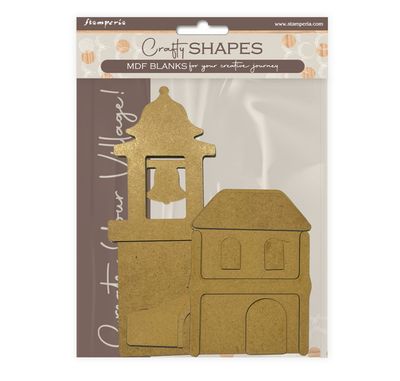 Bell Tower And Bridge Landscape Village - Crafty Shapes