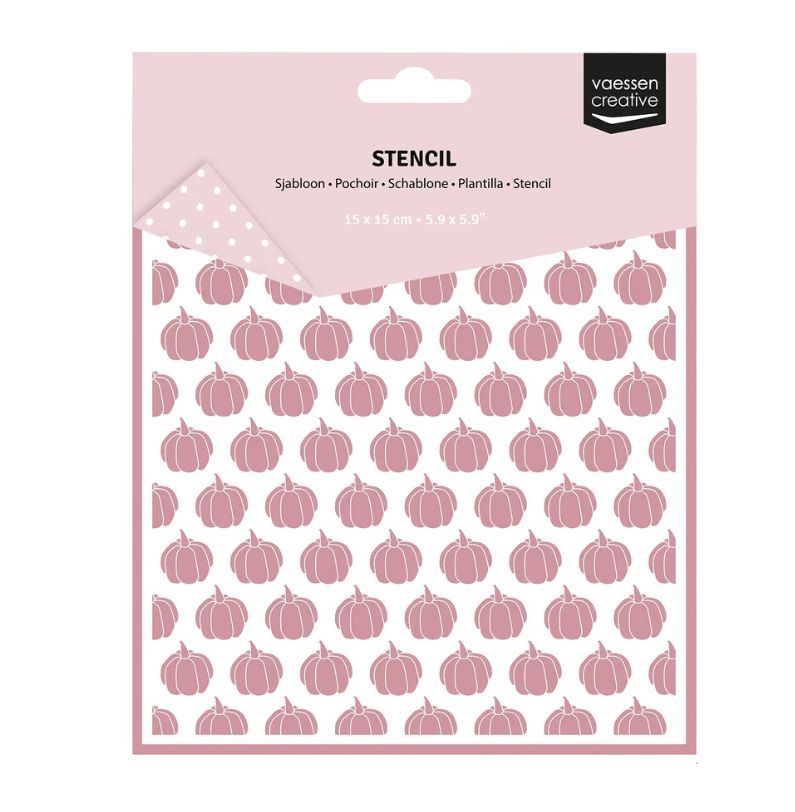Pumpkins Stencil - 5.9x5.9in