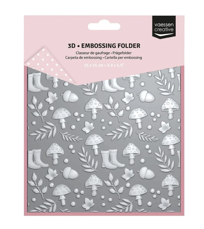 Autumn Icons - Embossing Folder 5.9x5.9in